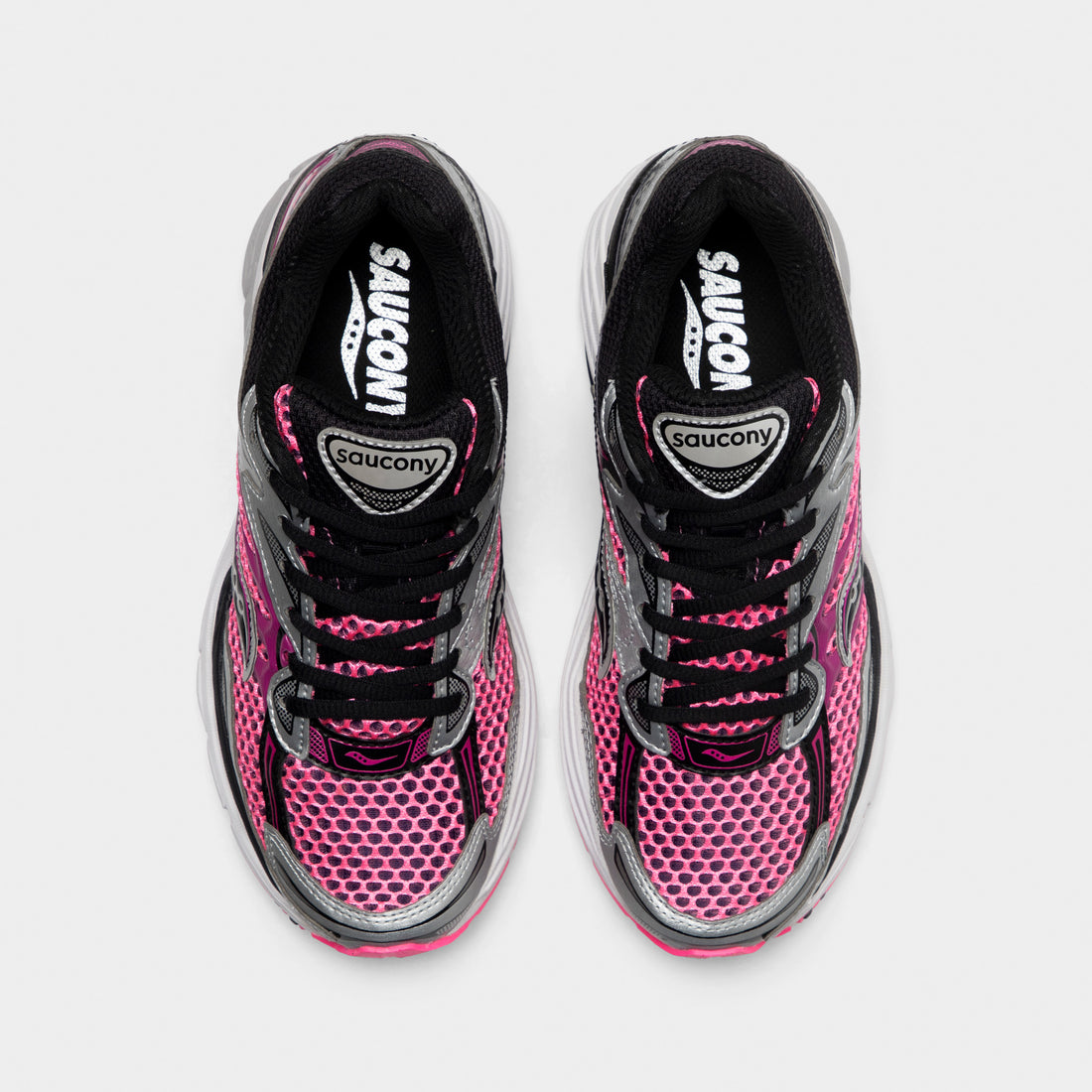 Saucony ProGrid Omni 9 : Metallic Silver / Hot Pink / Black