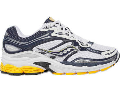 Saucony ProGrid Omni 9 : White / Navy / Mustard Yellow