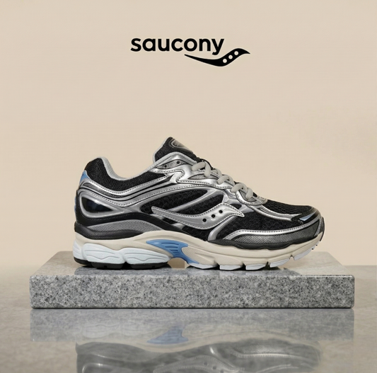 Saucony ProGrid Omni 9 : Black / Metallic Silver / Sky Blue
