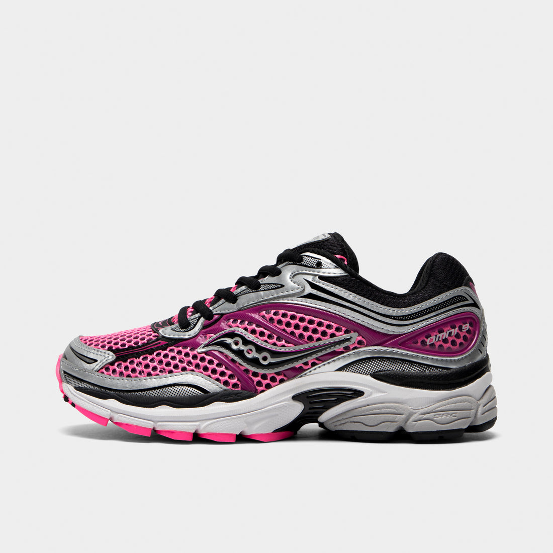 Saucony ProGrid Omni 9 : Metallic Silver / Hot Pink / Black