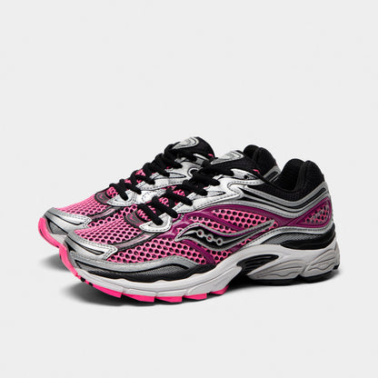 Saucony ProGrid Omni 9 : Metallic Silver / Hot Pink / Black