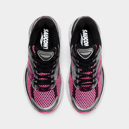 Saucony ProGrid Omni 9 : Metallic Silver / Hot Pink / Black