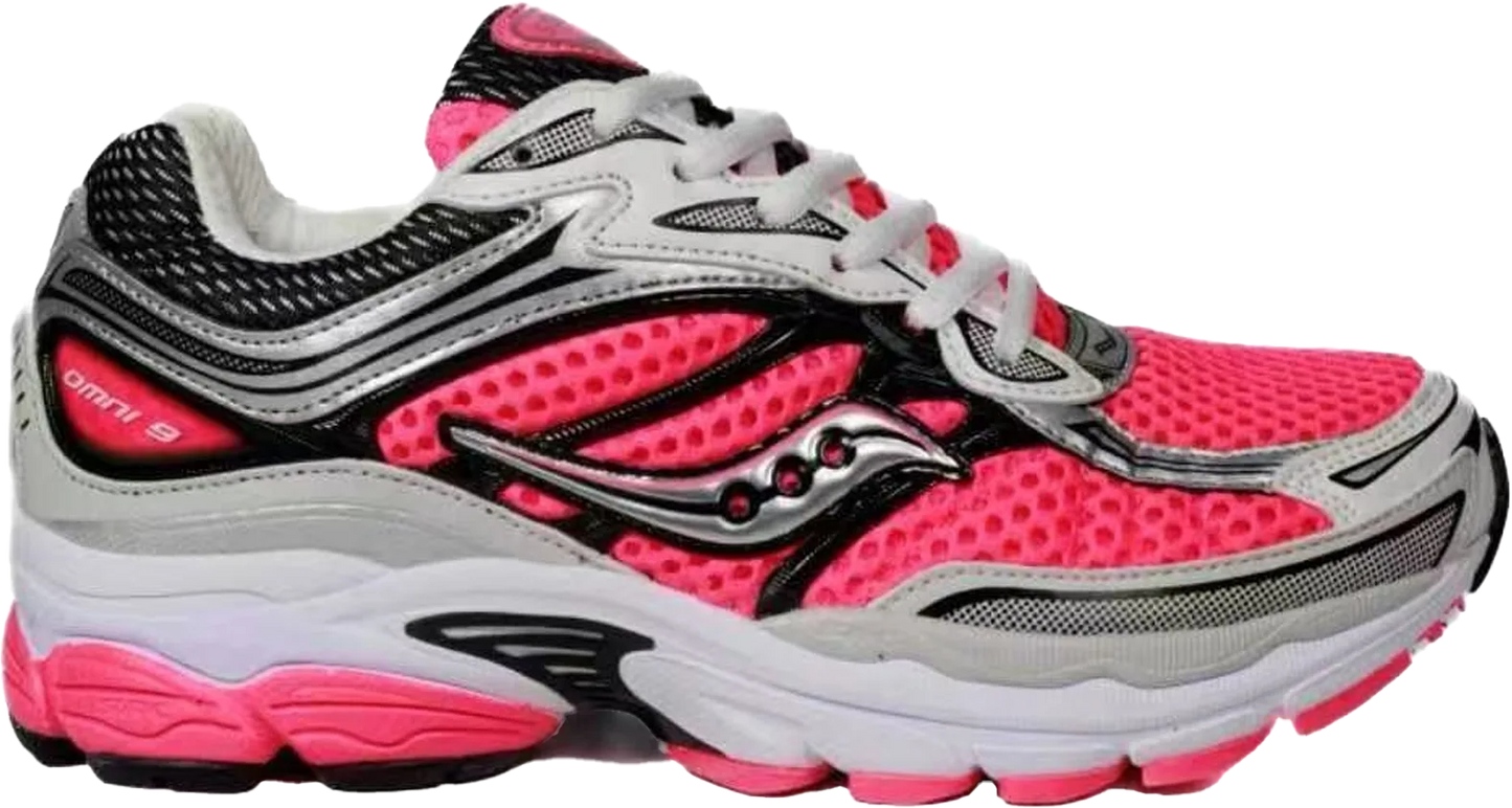 Saucony ProGrid Omni 9 : White / Candy Pink / Silver